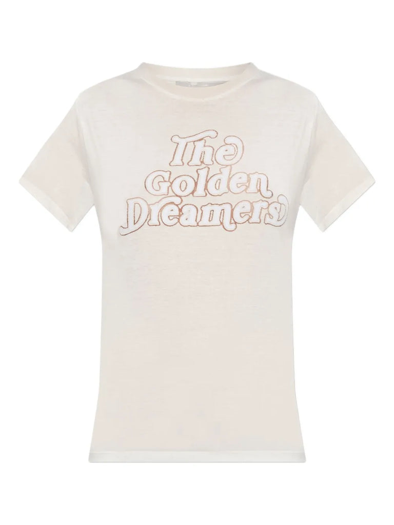 star-embellished printed T-shirt
