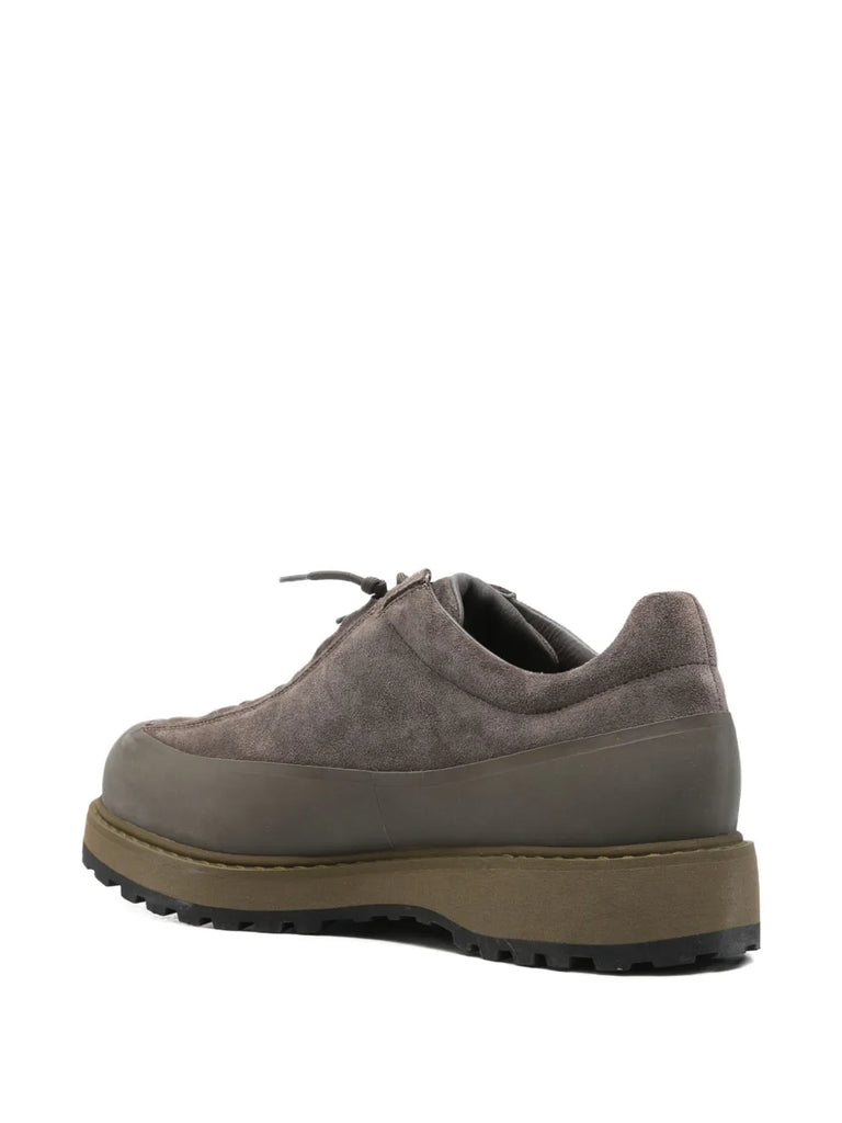 lace-up suede sneakers
