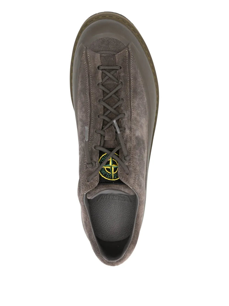 lace-up suede sneakers