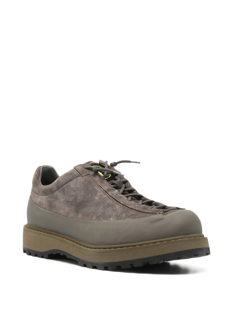 lace-up suede sneakers