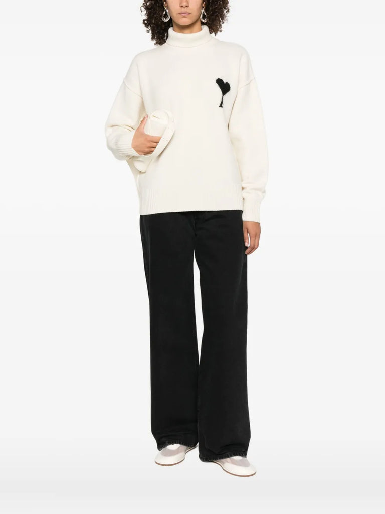 logo turtleneck sweater