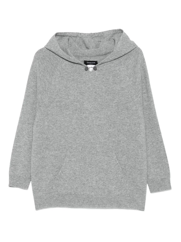 long-sleeves ribbed hoodie