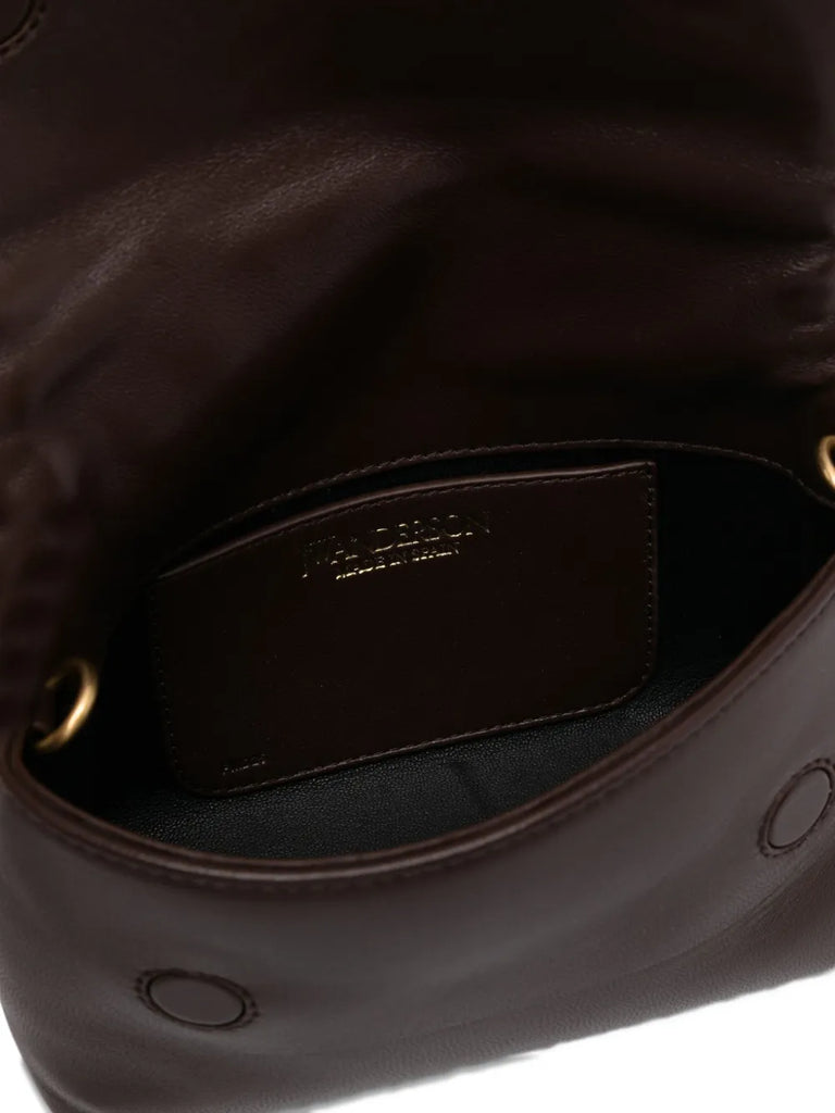 knotted leather tote bag