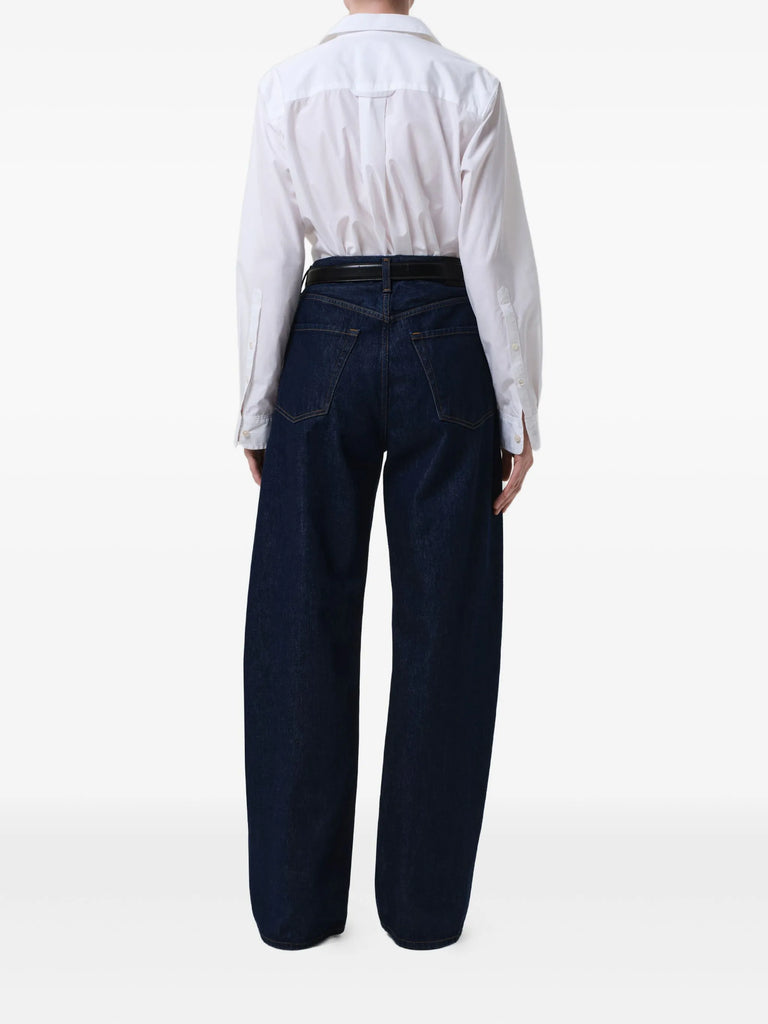 five-pockets wide-leg jeans
