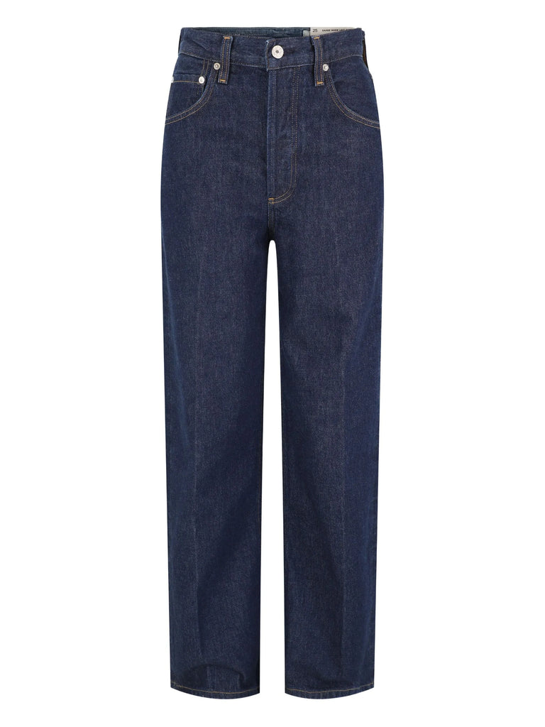 five-pockets wide-leg jeans