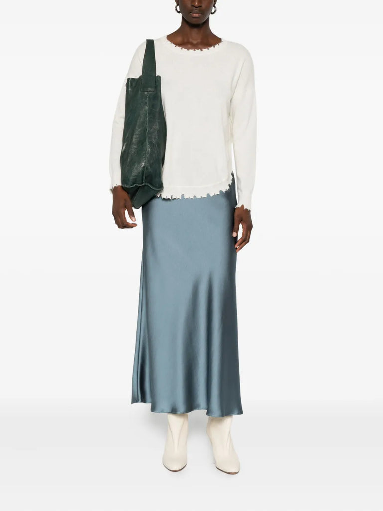 ruffled cashmere top