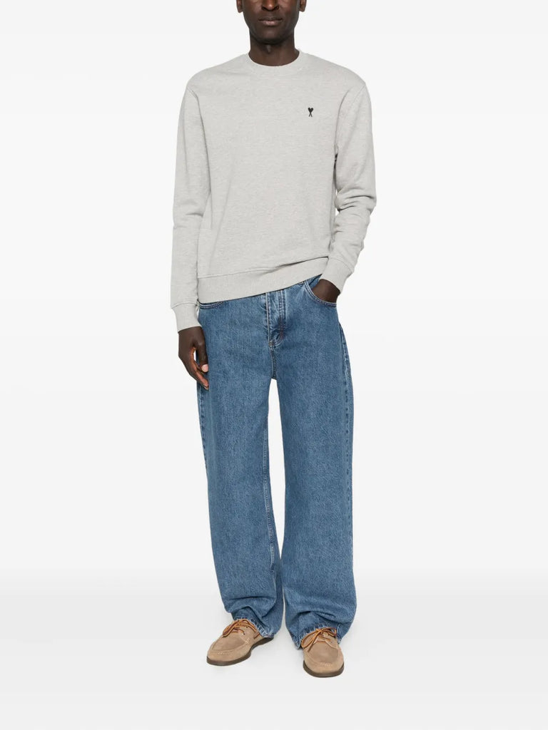 heart-logo crew-neck sweatshirt