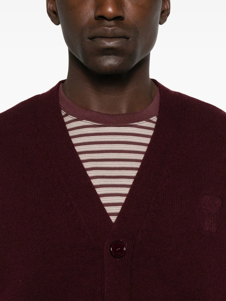 embroidered button cardigan