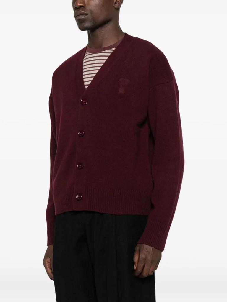embroidered button cardigan