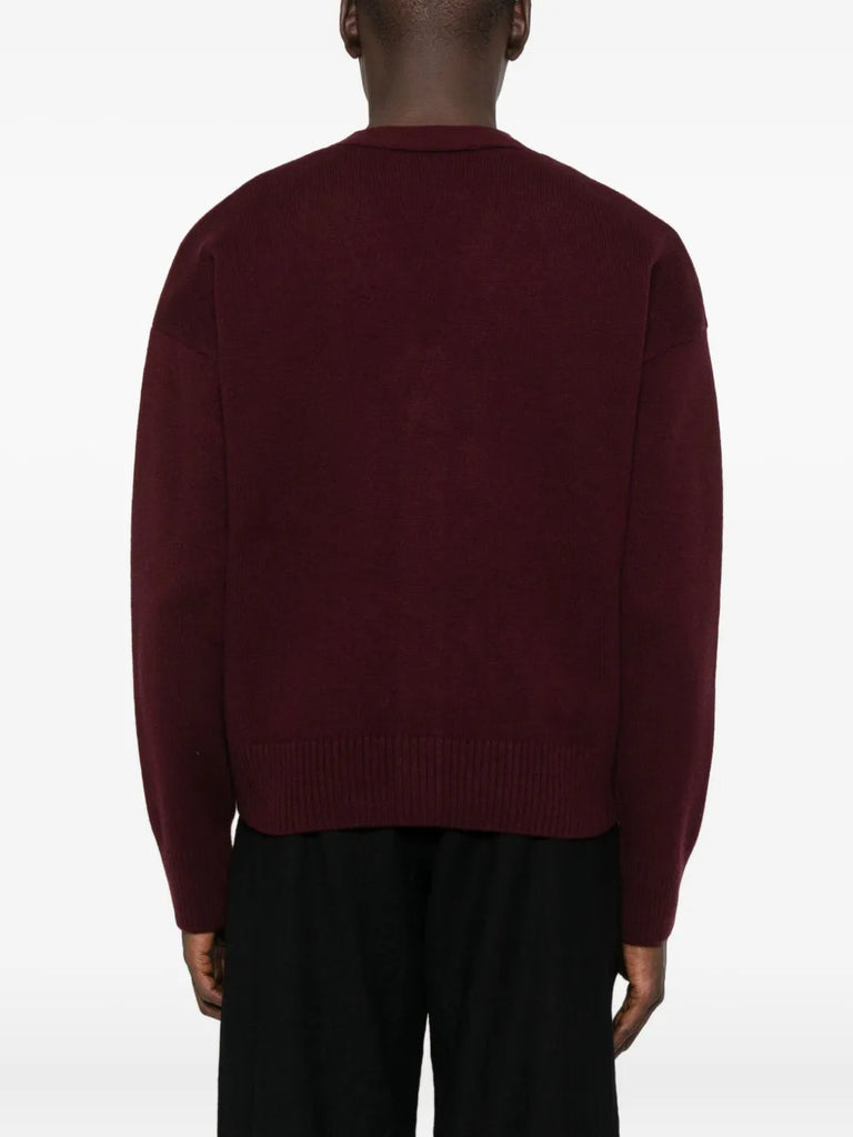 embroidered button cardigan