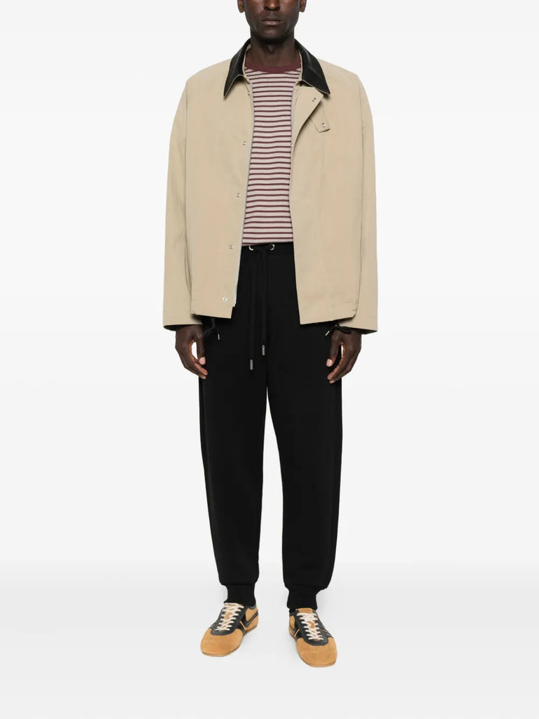 elastic-waistband track pants