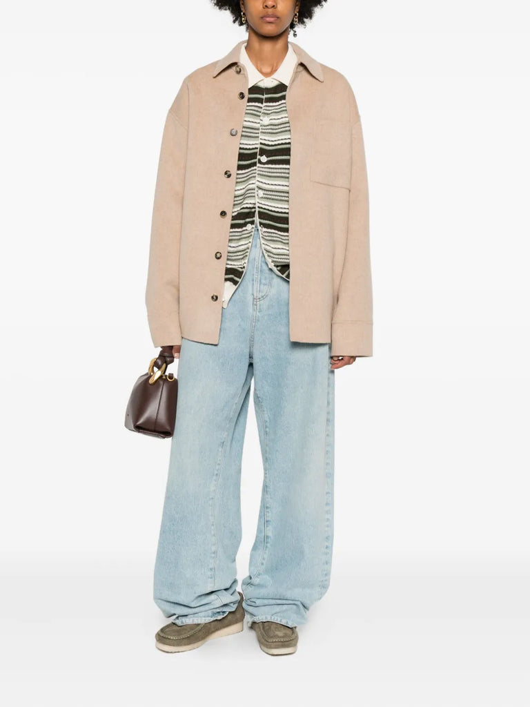 buttoned patch-pocket jacket