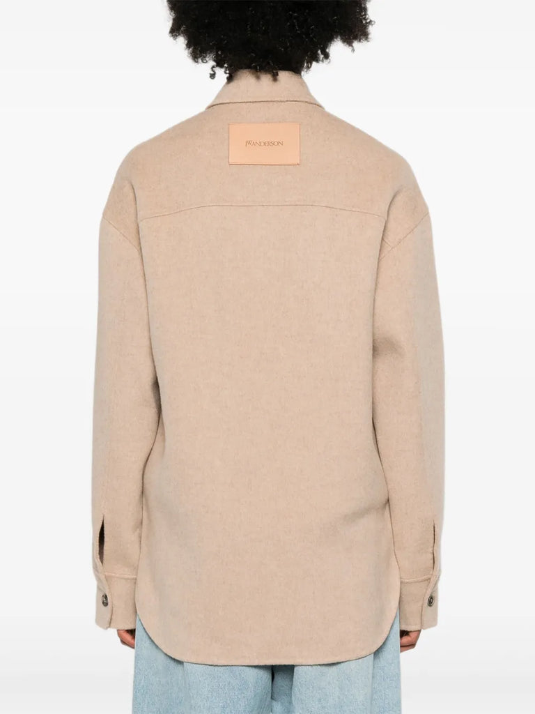 buttoned patch-pocket jacket