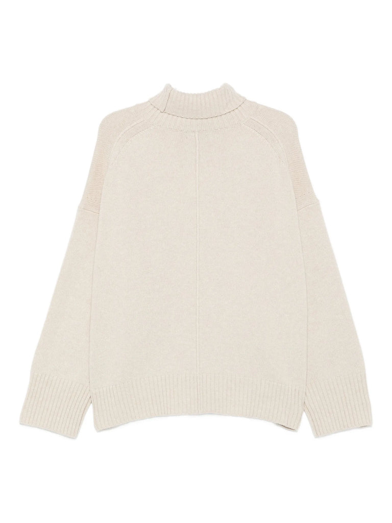 roll-neck wool sweater