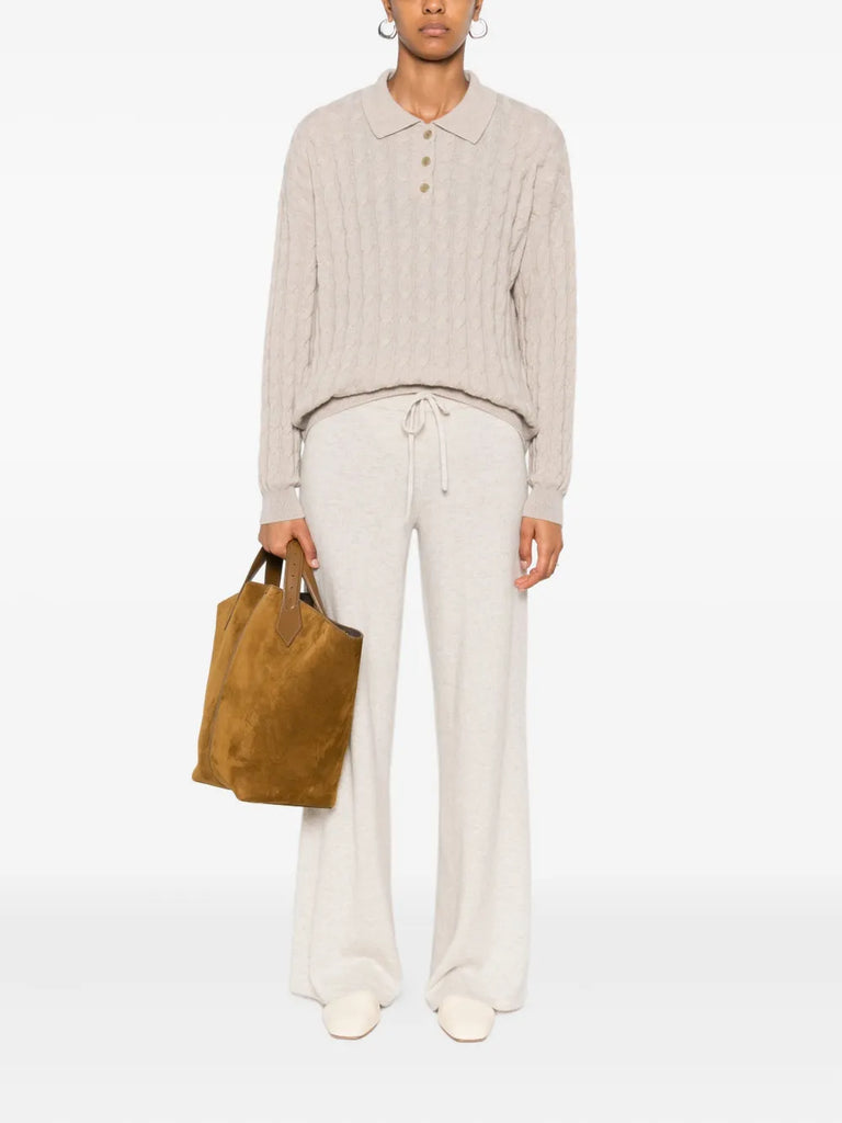 elasticated-waist trousers