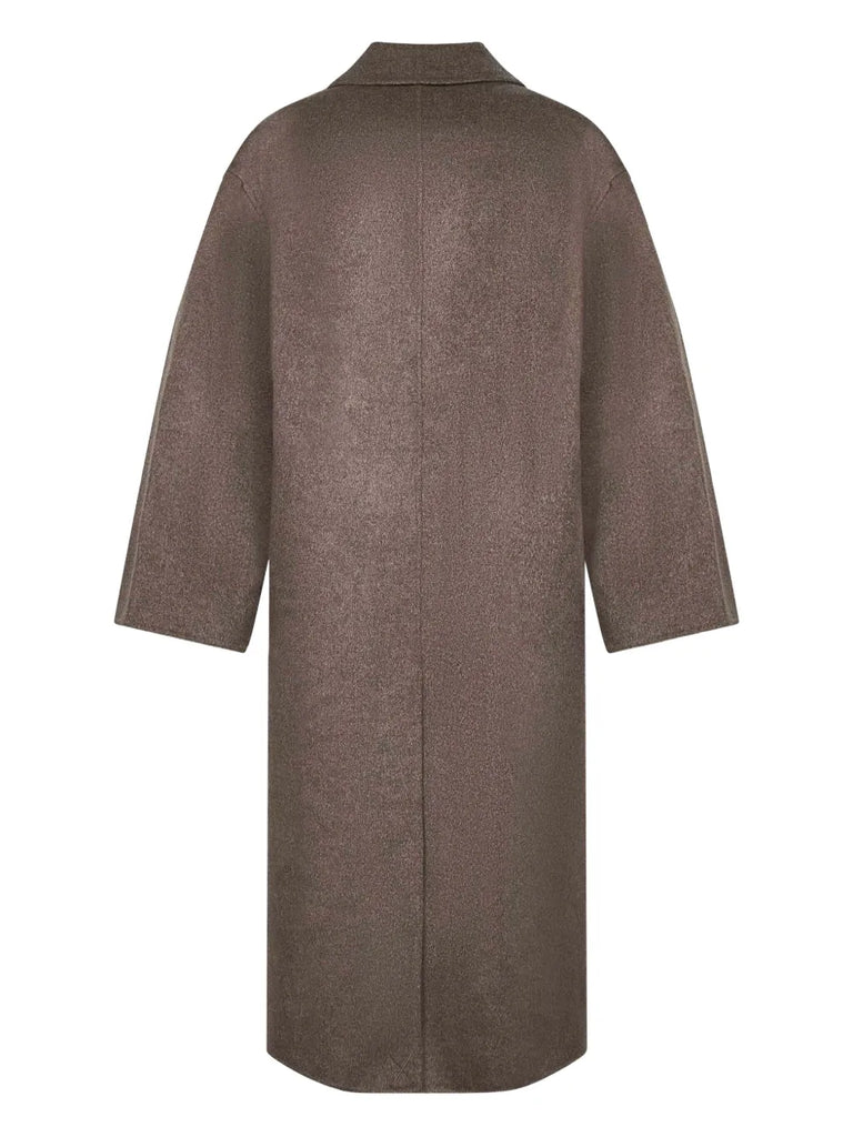 Borneo double-breasted wool coat