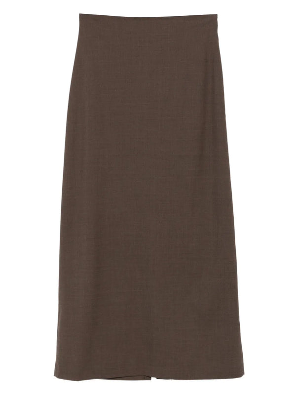 wool maxi skirt