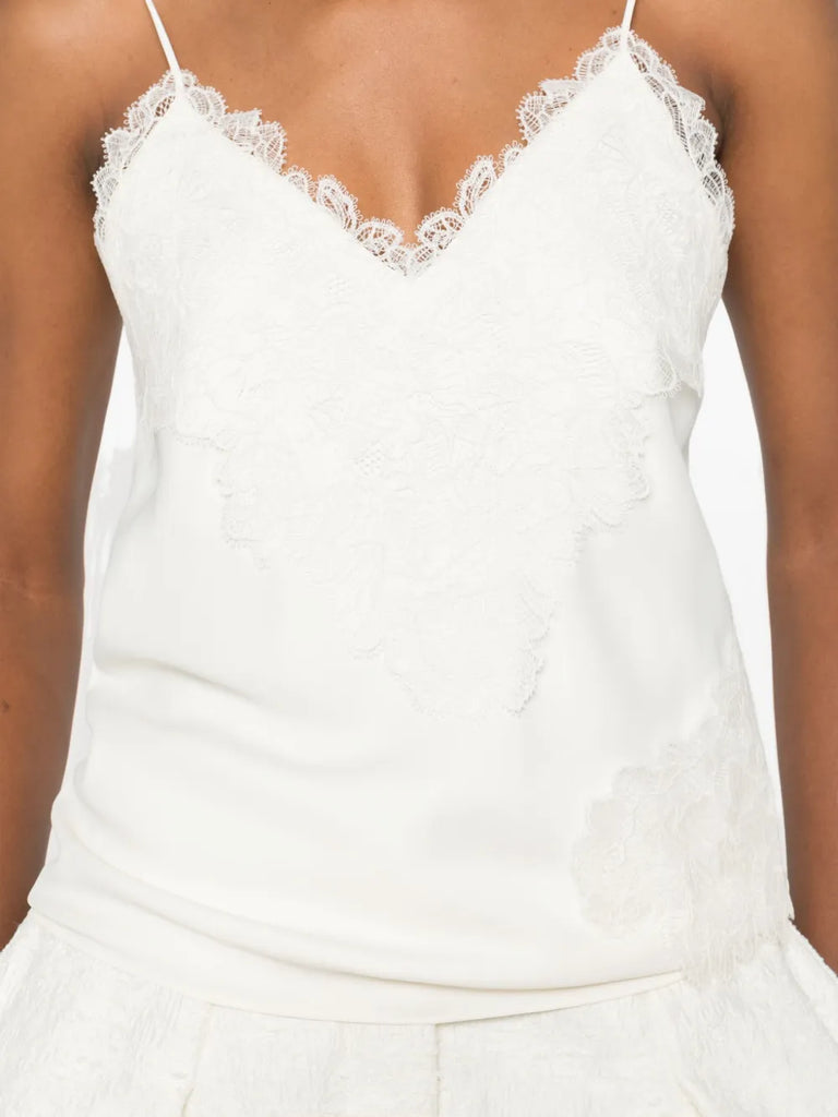 lace-detail cami top