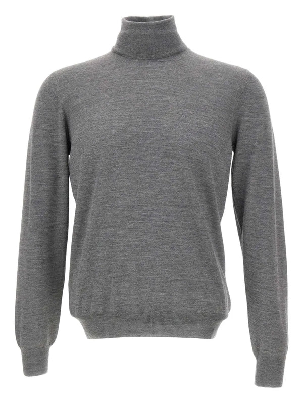 turtleneck ribbed sweater