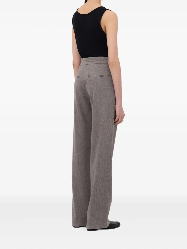 Harlem pleated drawstring trousers