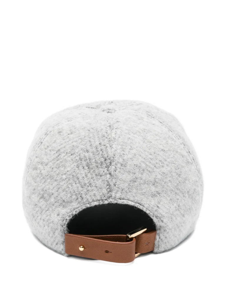 leather-strap baseball cap