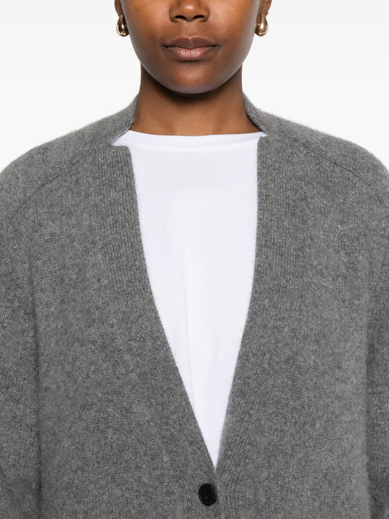 Yak buttoned patch-pocket cardigan