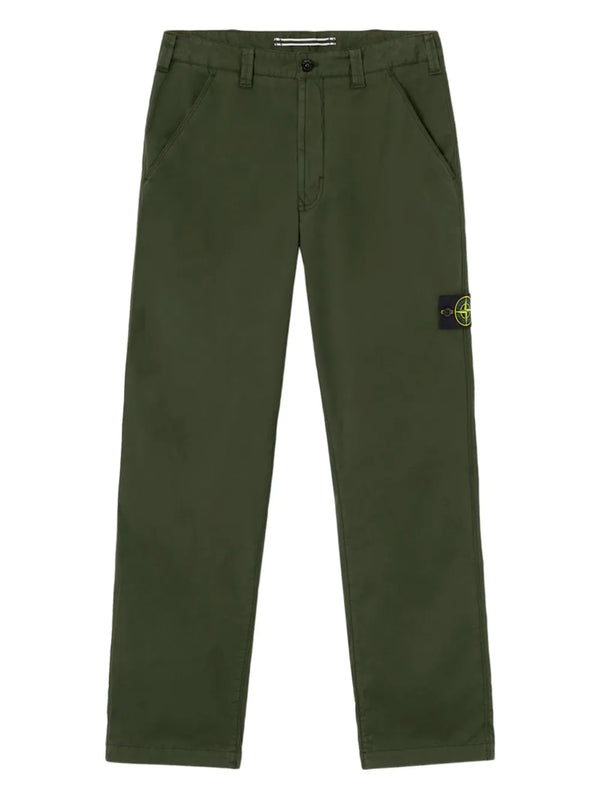 logo-patch trousers