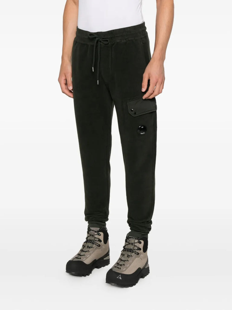 cargo-pocket track pants