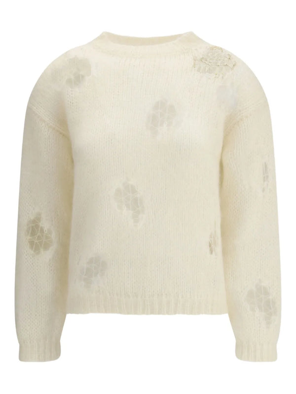 ripped-effect sweater