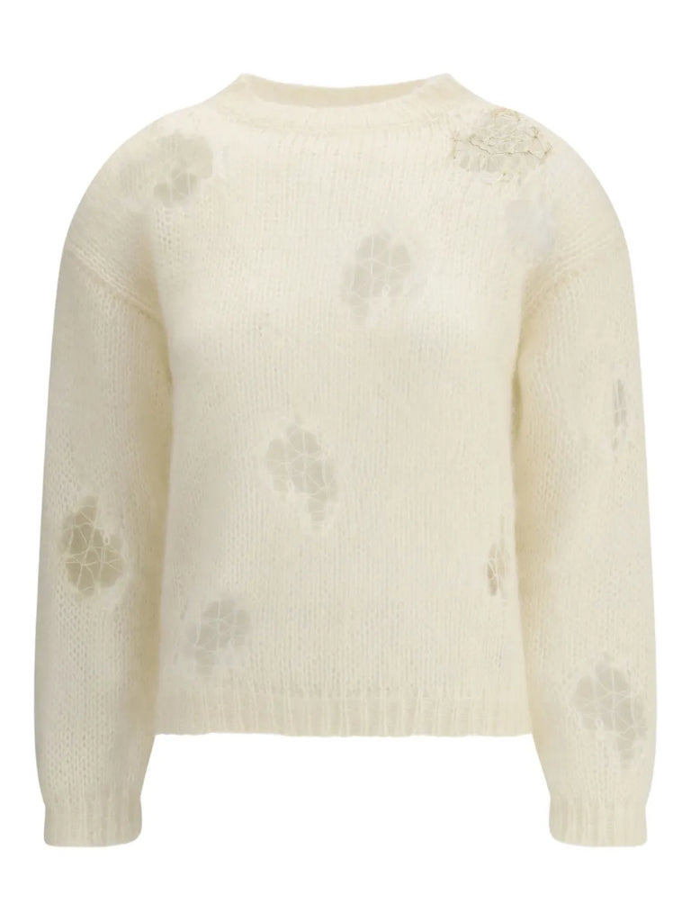 ripped-effect sweater