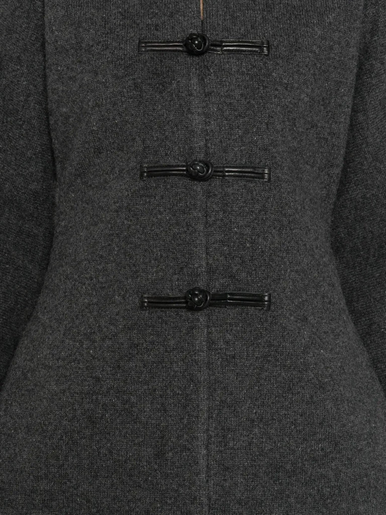 Mandarin crew-neck jacket
