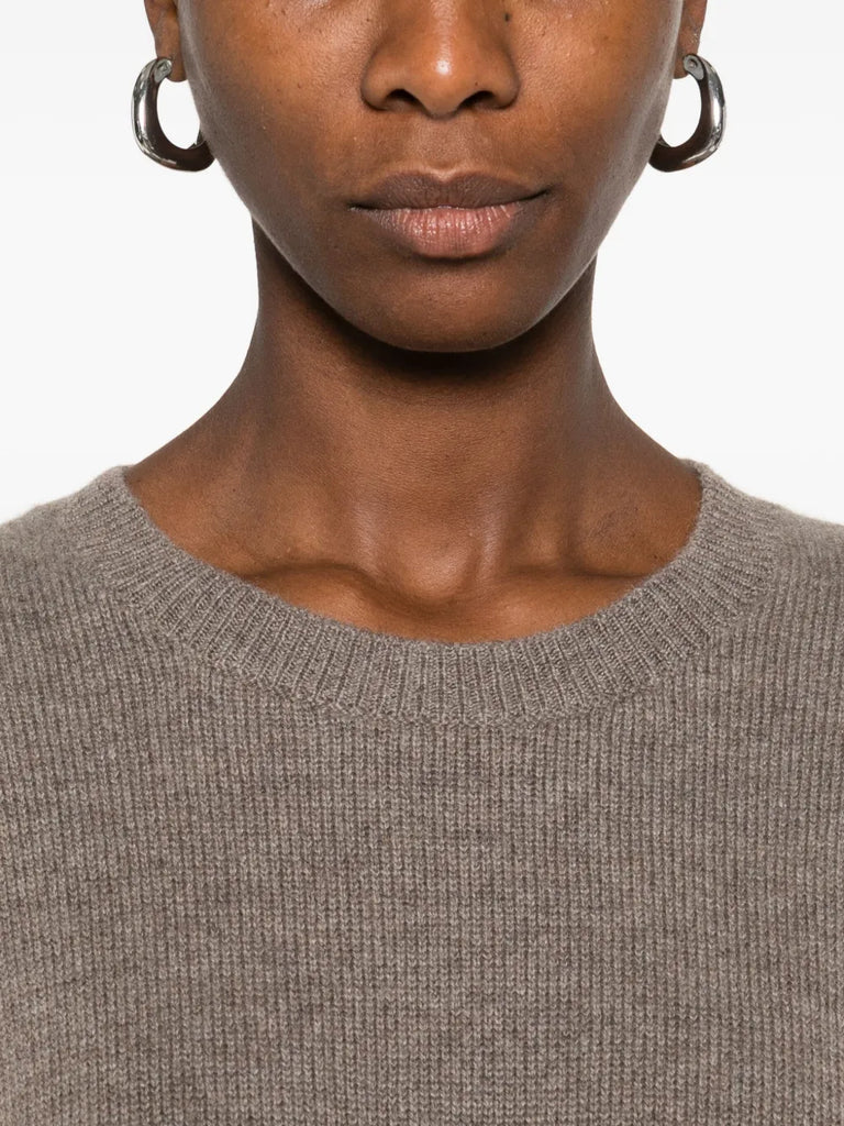 short-sleeve cashmere jumper