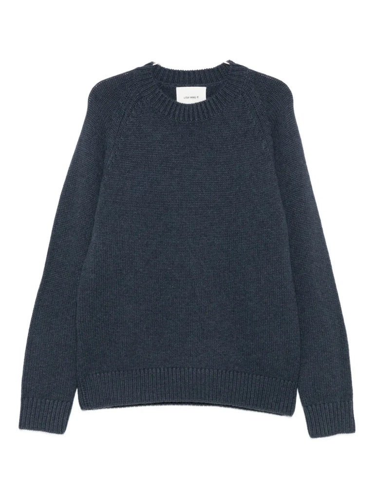 raglan-sleeve cashmere sweater
