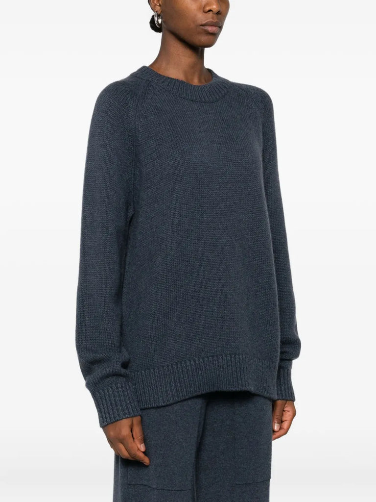 raglan-sleeve cashmere sweater