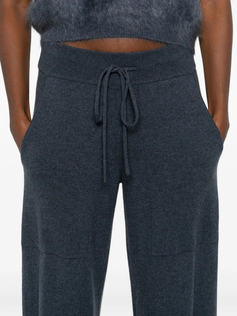 cashmere drawstring trousers