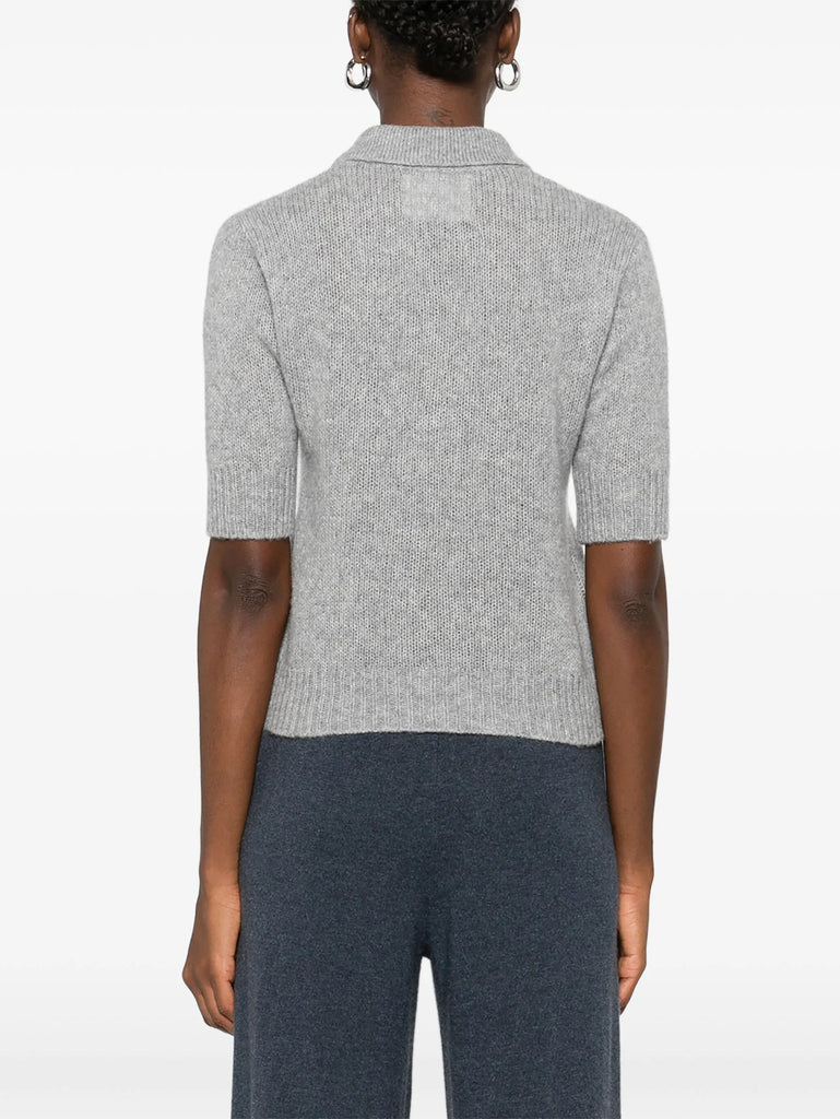 polo button sweater