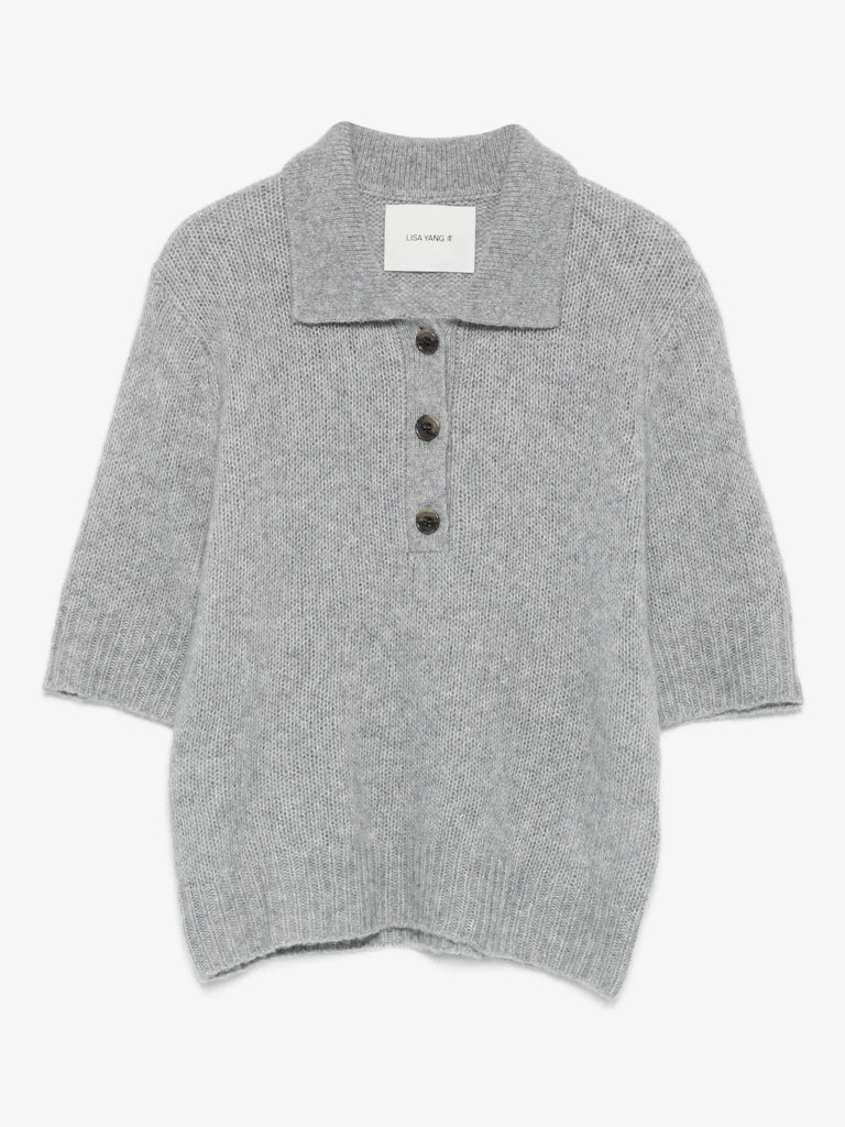 polo button sweater