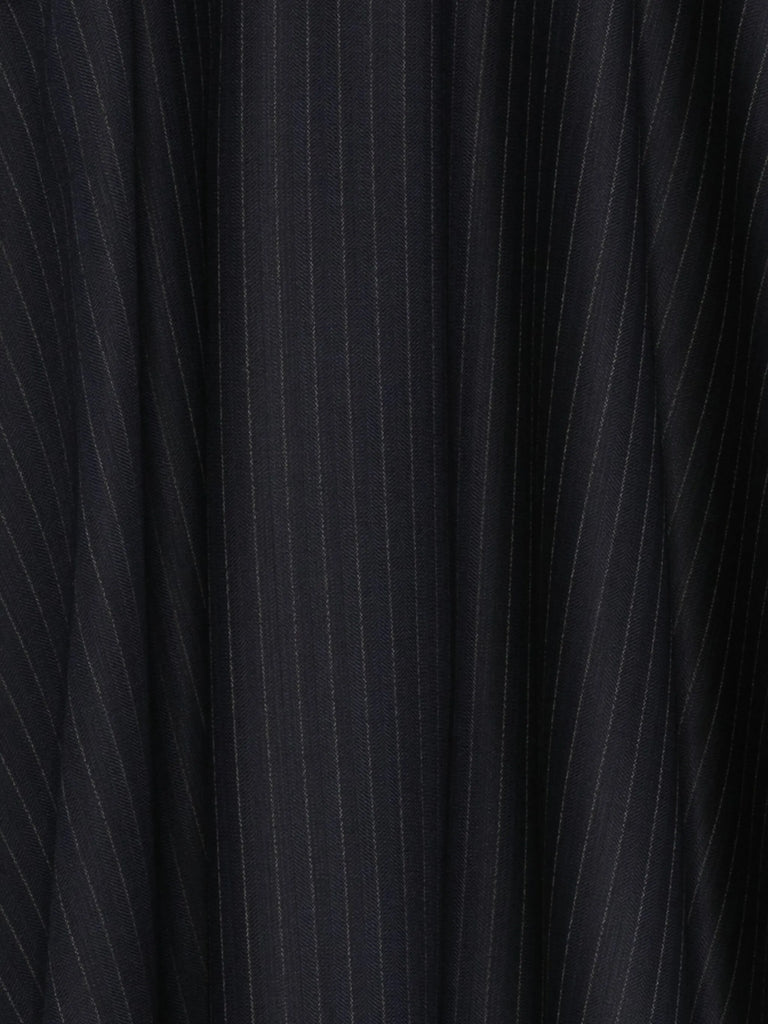 pinstriped logo-detail skirt