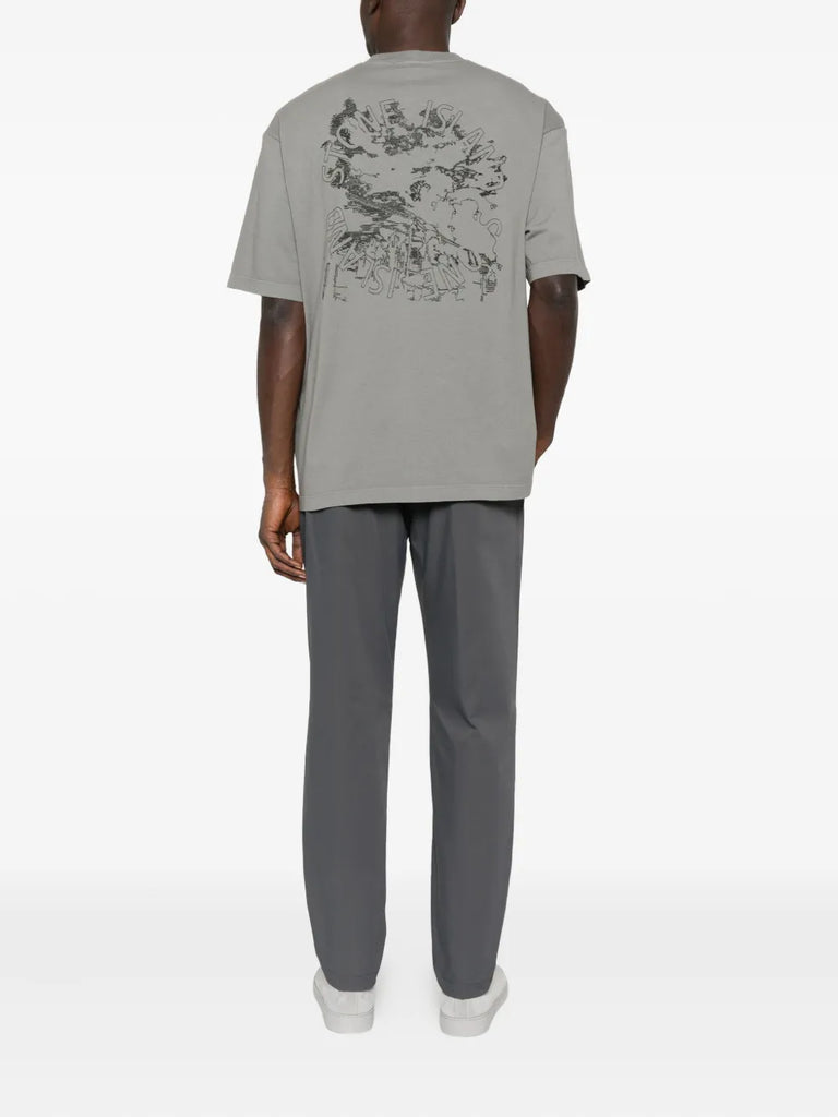 logo-embroidered T-shirt