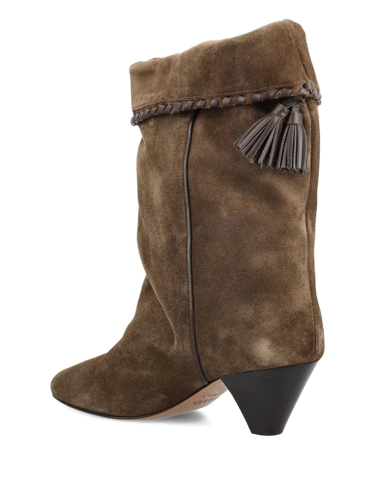 Dalby braided-tassel boots