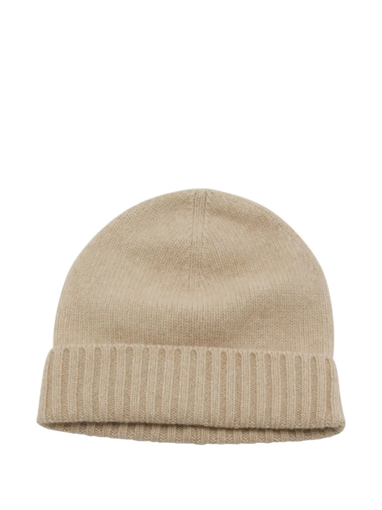 ribbed wool beanie