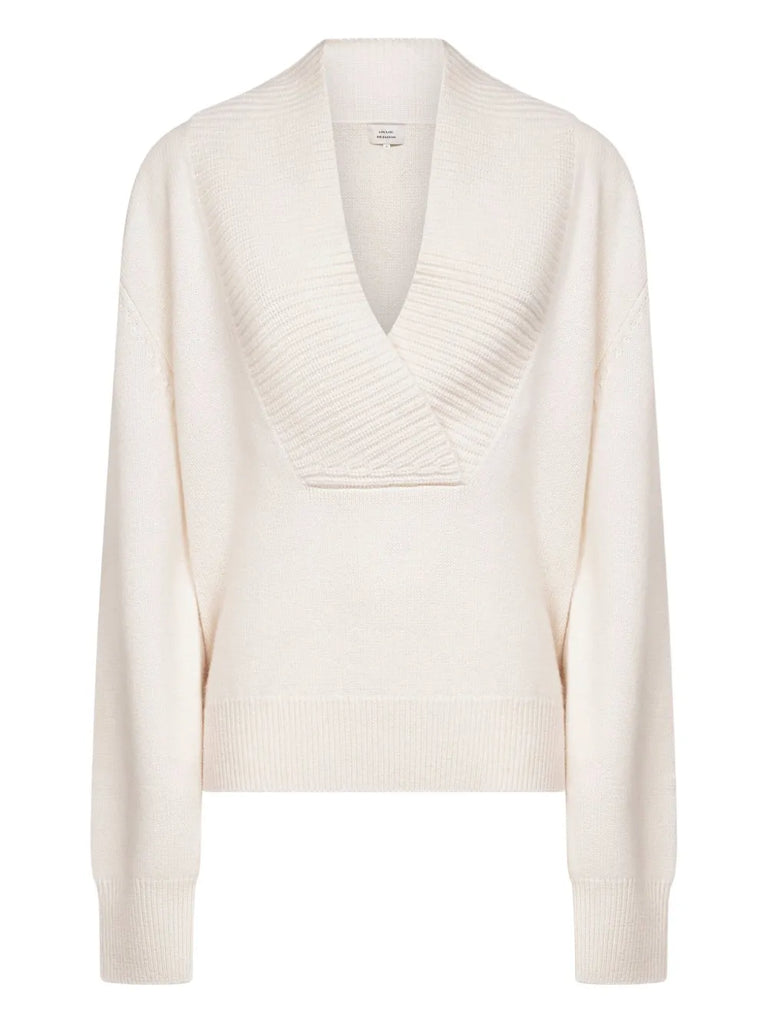 V-neck cashmere sweater