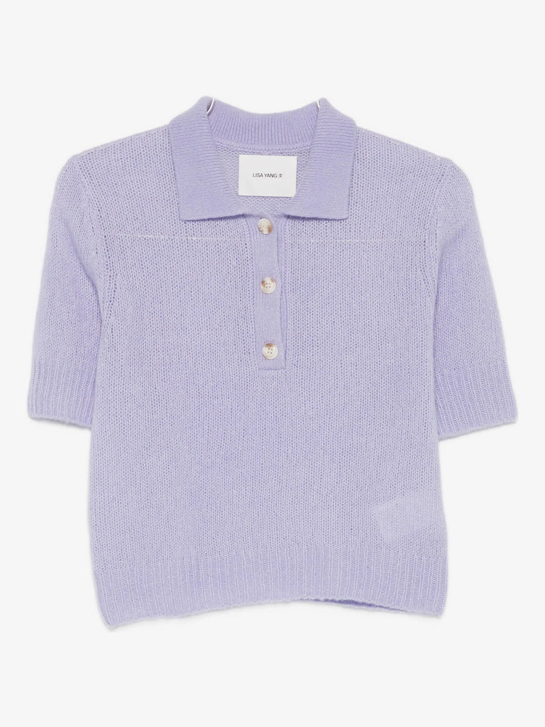 Masy buttoned polo top