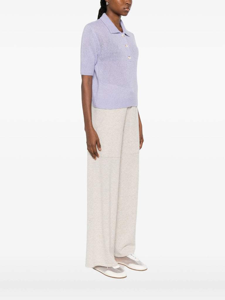 Masy buttoned polo top