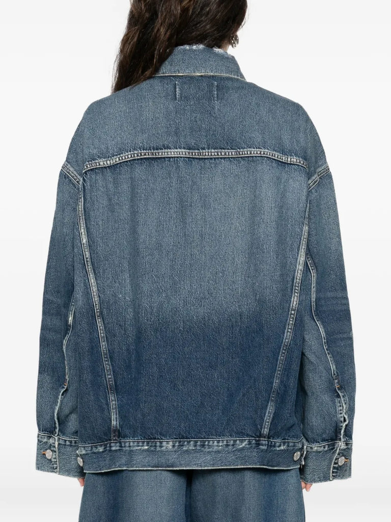 buttoned denim jacket