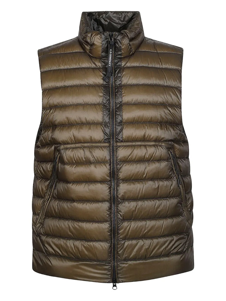 zip-up quilted gilet