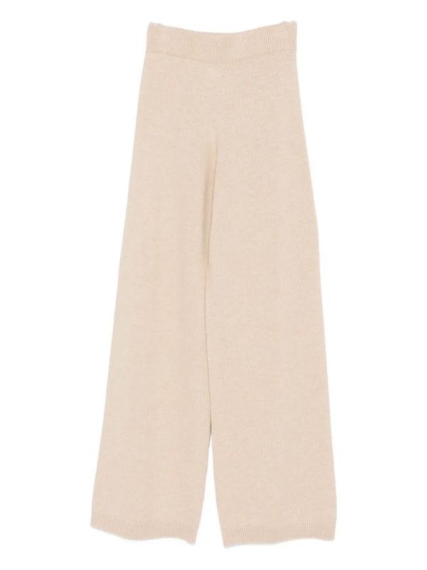 wool-silk blend pants