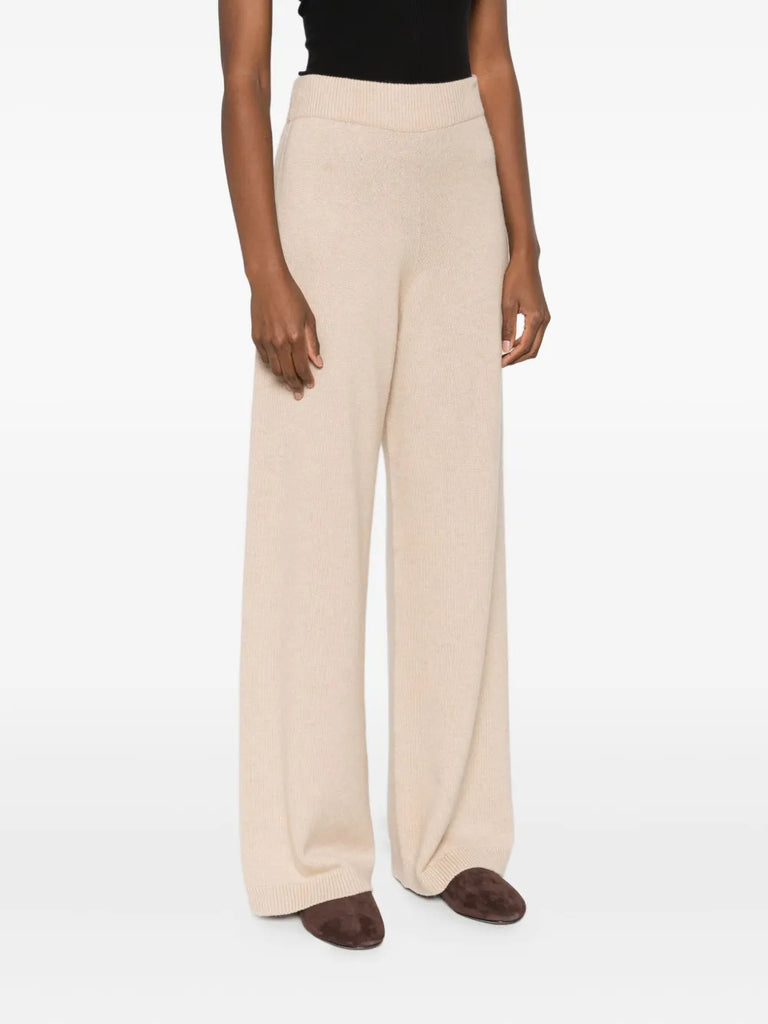 wool-silk blend pants