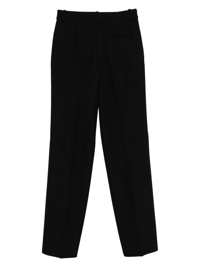 pressed-crease trousers