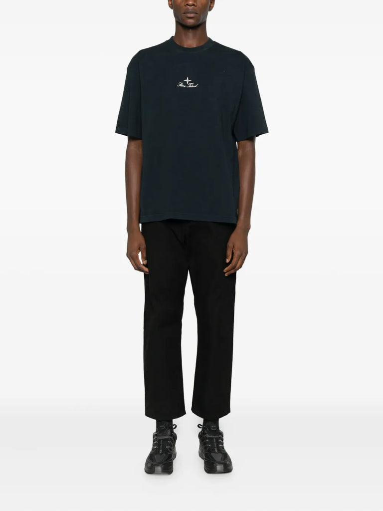 logo-embroidered crew-neck T-shirt